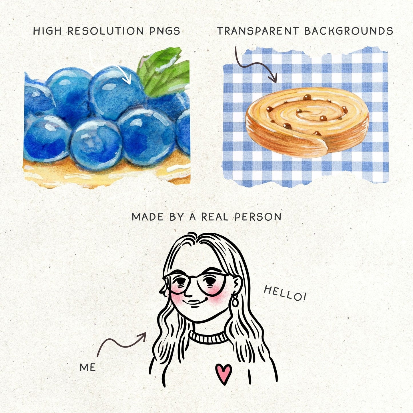 Elegant watercolor clipart featuring French landmarks, pastries, and floral elements.